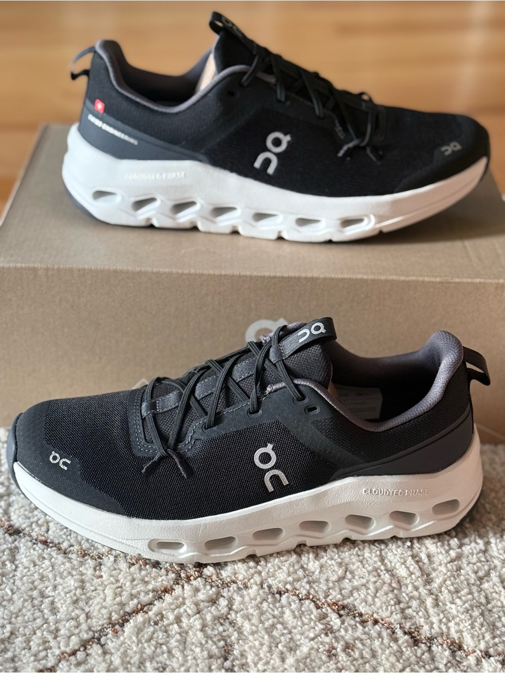 On Cloudleap Youth 6.5Y Black White Running Shoes Fits Women’s 8 w/ Box